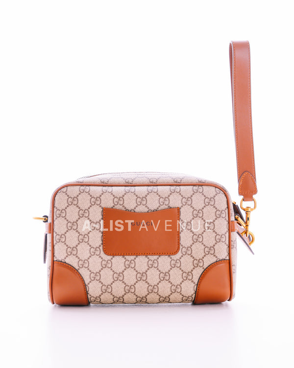 Gucci GG Supreme Canvas Camera Crossbody Bag Small