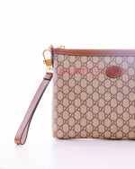 Gucci GG Supreme Coated Canvas  Clutch/ Sling Bag