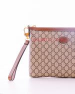 Gucci GG Supreme Coated Canvas  Clutch/ Sling Bag