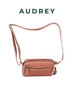 B29  AUDREY Premium Leather Sling Bag Brown