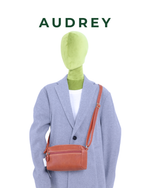 B29  AUDREY Premium Leather Sling Bag Brown
