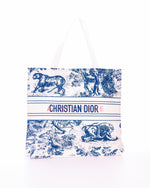 Dior Tote Blue Canvas
