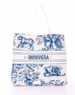 Dior Tote Blue Canvas