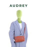 B29  AUDREY Premium Leather Sling Bag Brown
