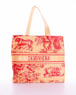 Dior Straw Red Tote Bag (Dioriviera Collection)