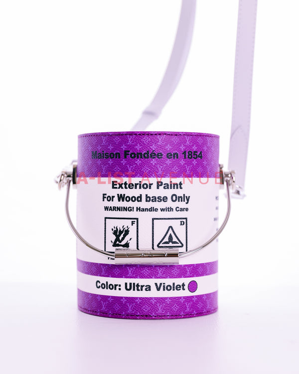 LV Paint Can Bucket Bag in Violet