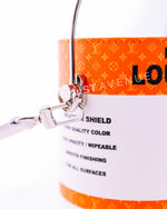 LV Paint Can Bucket Bag in Orange
