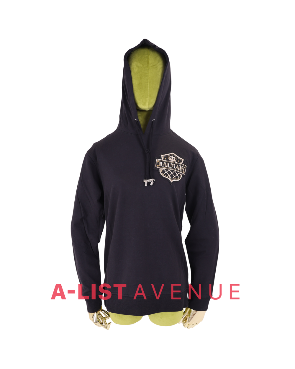 Balmain #396 Hoodie Black