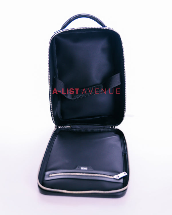 Christian Dior Oblique Galaxy World Tour Shoe Case in black leather