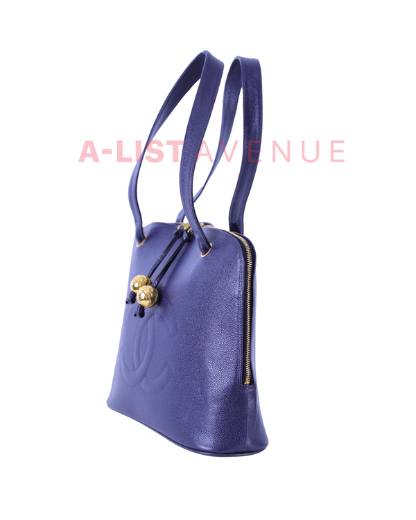 Chanel Coco Caviar Hobo Tote Bag