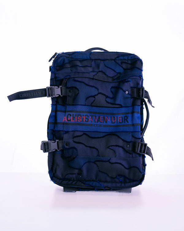 Christian Dior Travel Blue Camouflage Technical Canvas