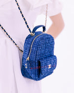 Chanel 3in1 Tweed Blue Bag