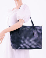 Flora & Co Paris Woven Tote Bag In Black