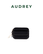 A10 AUDREY Premium Leather Belt Bag Black