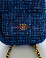 Chanel 3in1 Tweed Blue Bag