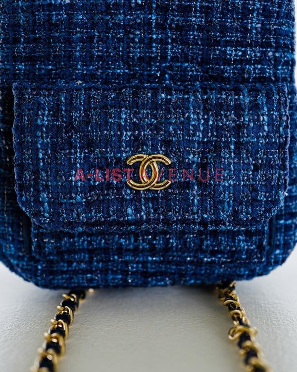 Chanel 3in1 Tweed Blue Bag