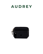 A10 AUDREY Premium Leather Belt Bag Black