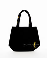 YSL  Black Canvas Tote Bag
