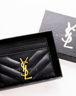 YSL Card Holder in Black
