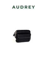 A10 AUDREY Premium Leather Belt Bag Black