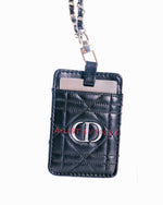Dior Phone Card Case Wallet With Mirror And Strap