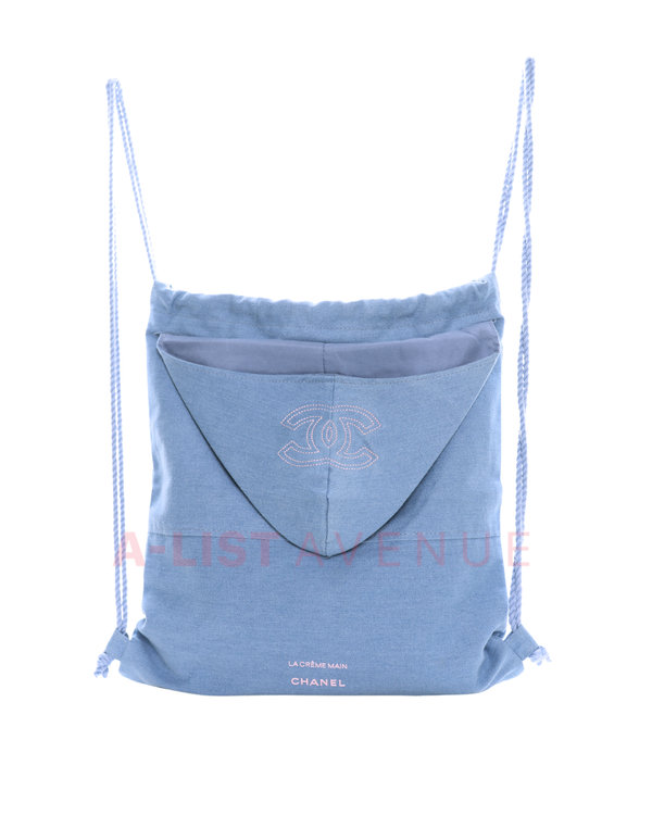 Chanel drawstring with hood