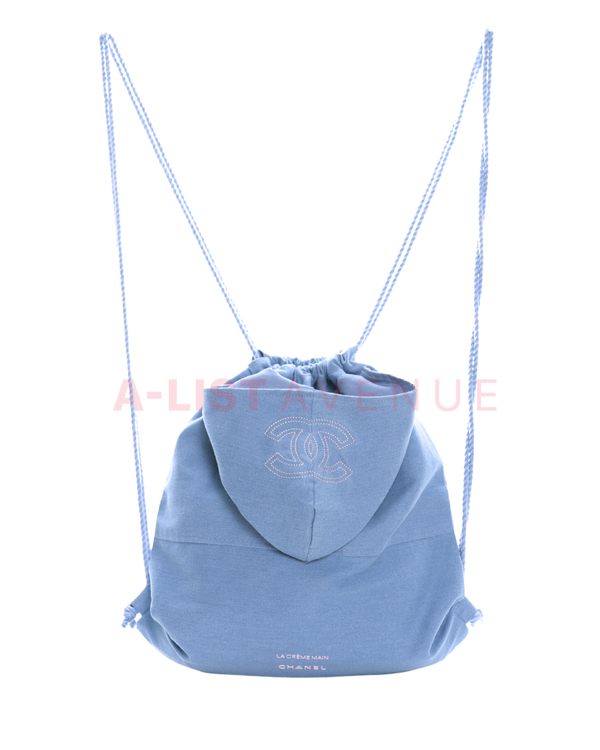 Chanel drawstring with hood