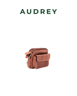A10 AUDREY Premium Leather Belt Bag Brown
