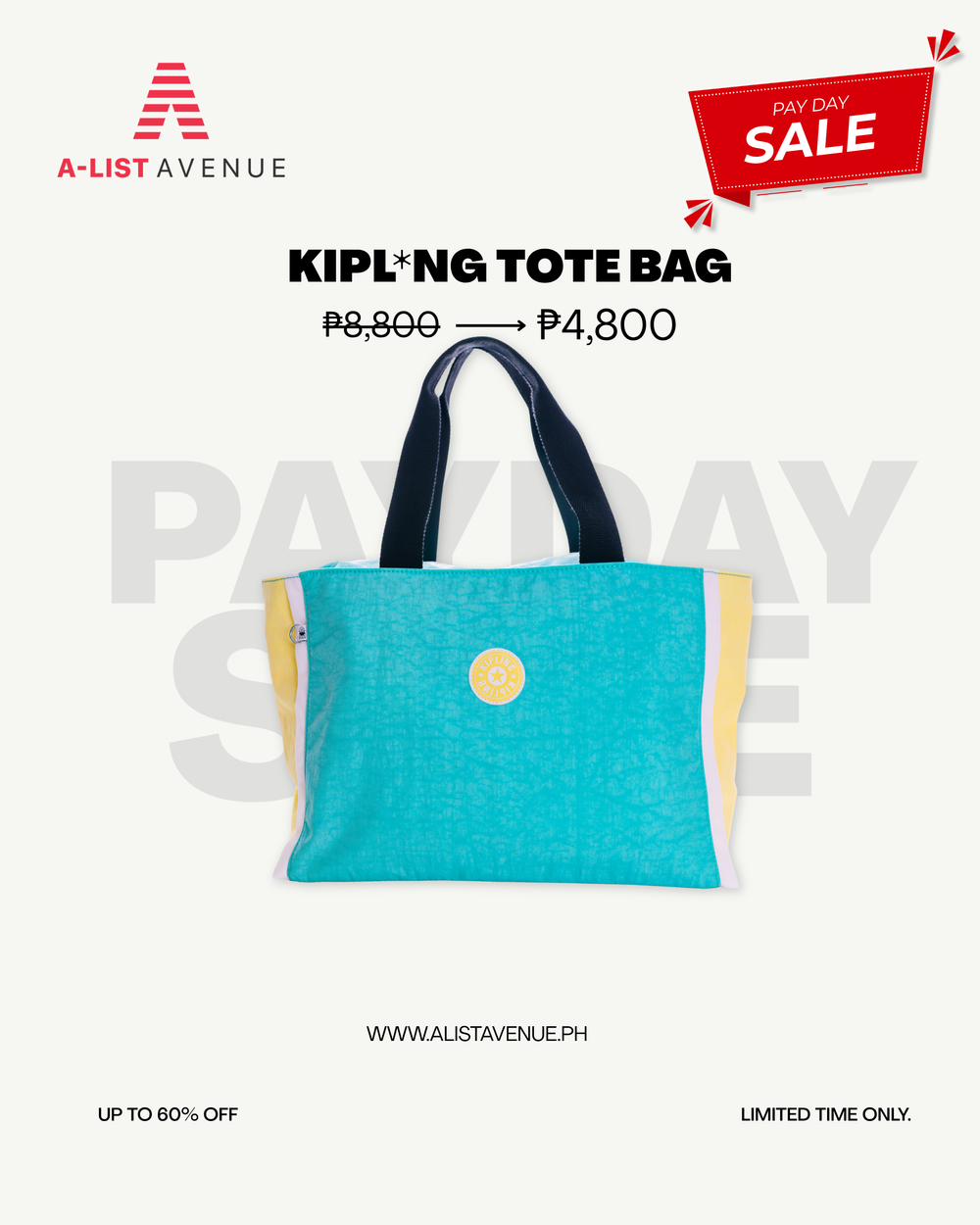 Sale Kipling Nalo Large Tote Bag