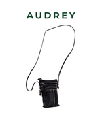 AUDREY Premium Leather Mini Sling Bag Black