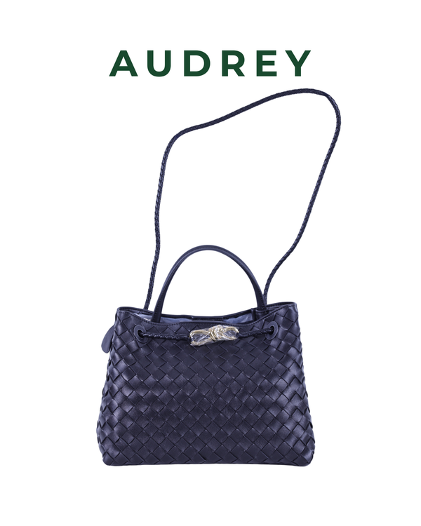 G1 AUDREY Lambskin Andiamo Bag in Black