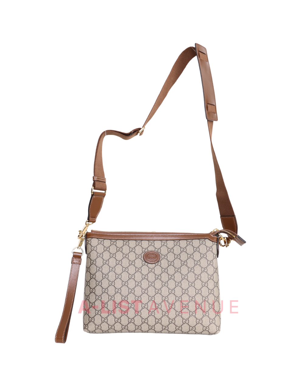 Gucci GG Supreme Coated Canvas  Clutch/ Sling Bag