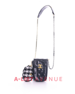Chanel Black Phone And Coin Purse Sling