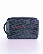 Christian Dior Oblique Galaxy World Tour Shoe Case in black leather