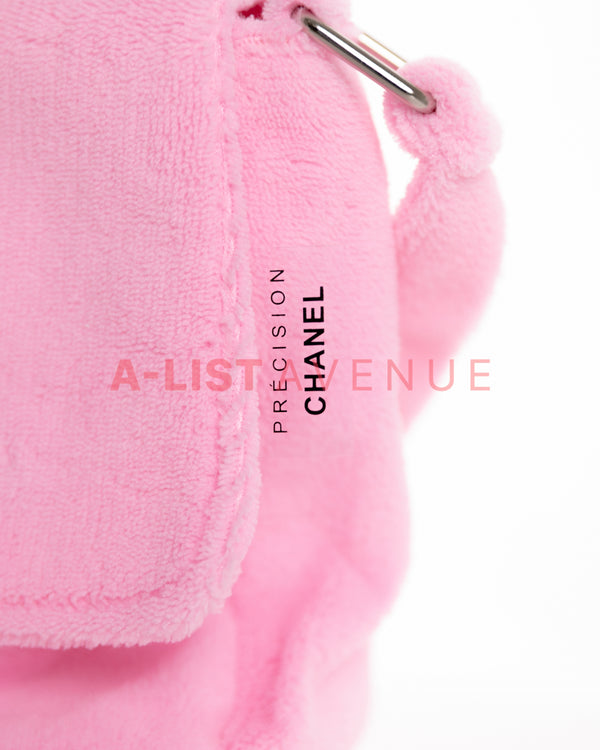 B1T1 Chanel Corduroy Sling Bag Pink