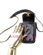 Chanel Black Phone And Coin Purse Sling