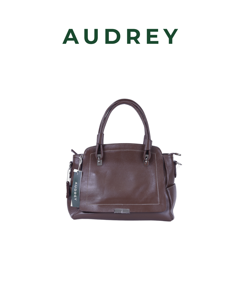 A13 AUDREY Premium Leather Bag Dark Brown
