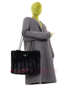Prada tote fur black