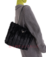 Prada tote fur black