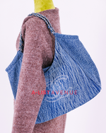 Chanel Light Denim Bag With Free Phone Holder Sling