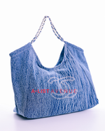 Chanel Light Denim Bag With Free Phone Holder Sling