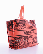 Dior Tote Bag in Salmon Pink  With Pouch