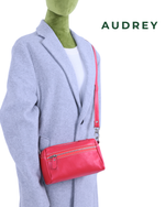 B29 AUDREY Premium Leather Sling Bag Red