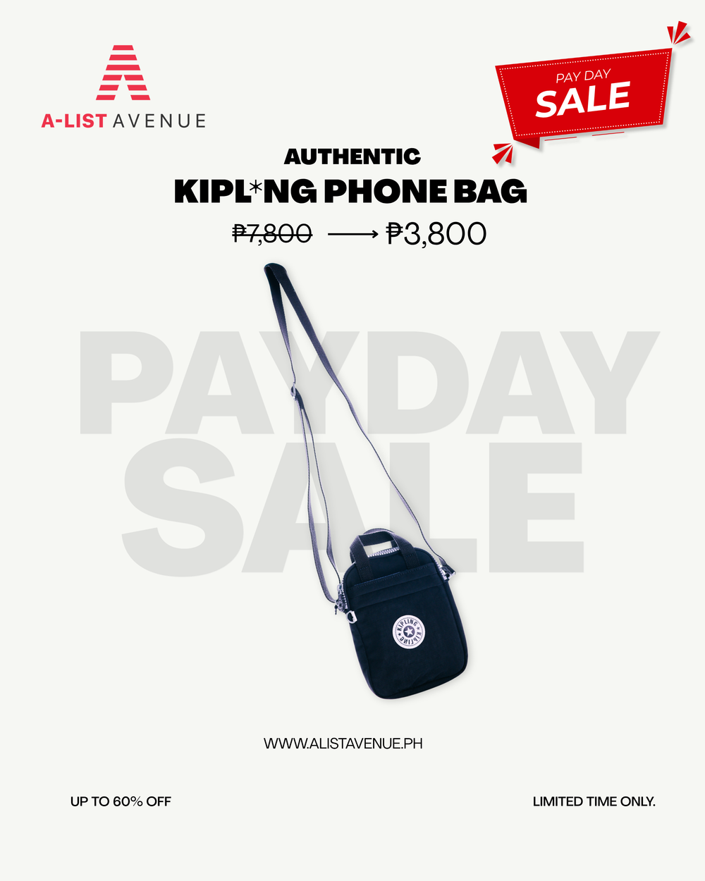 Sale Kipling Levy Small Crossbody Bag in Black Noir