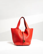 Hermes Picotin Lock 22 Red GHW