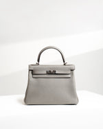 Hermes Kelly 28 Retourne Gray PHW